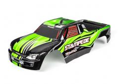 Traxxas TRX3651G Body, Stampede (past ook op Stampede VXL), groen (geverfd, emblemen aangebracht)