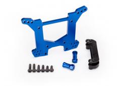 Traxxas TRX6738X Schokbreker toren, achter 7075-T6 aluminium (blauw-geanodiseerd) (1) / opbouwbeugel