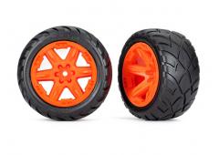 Traxxas TRX6775A Banden en wielen, gemonteerd, gelijmd (2,8") (oranje RXT-wielen, Anaconda-banden, s