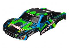 Traxxas TRX6844X Body Slash 4X4 groen met blauw (geschilderd + sticker)