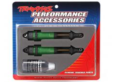 Traxxas TRX7462G Schokbrekers, GTR xx-lange groen-geanodiseerde, PTFE-gecoate lichamen met TiN-assen