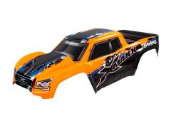 Traxxas TRX7811 Body, X-Maxx, oranje (geverfd, stickers aangebracht) (gemonteerd met carrosseriesteu