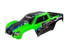 Traxxas TRX7811G Body, X-Maxx, groen (geverfd, stickers aangebracht) (gemonteerd met carrosseriesteu