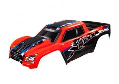 Traxxas TRX7811RG Body, X-Maxx, rood (geverfd, stickers aangebracht) (gemonteerd met carrosseriesteu