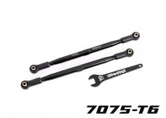 Traxxas TRX7897A Teenkoppelingen, voorkant (TUBES zwart geanodiseerd, 7075-T6 aluminium, sterker dan