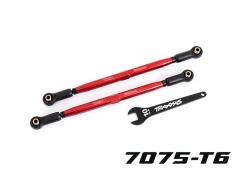 Traxxas TRX7897R Teenkoppelingen, voorkant (TUBES rood geanodiseerd, 7075-T6 aluminium, sterker dan