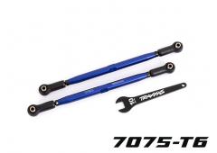 Traxxas TRX7897X Teenkoppelingen, voorkant (TUBES blauw geanodiseerd, 7075-T6 aluminium, sterker dan