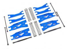 Traxxas TRX7895X Ophangingsset, X-Maxx WideMaxx, BLAUW (inclusief draagarmen voor en achter, teenver