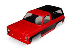 Traxxas TRX8130A Body, Chevrolet Blazer (1979) (rood) (vereist grille, zijspiegels, deurgrepen, ru