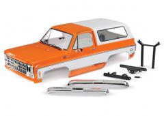 Traxxas TRX8130X Body Chevrolet Blazer (1979), compleet (oranje) (inclusief grille, zijspiegels, deu