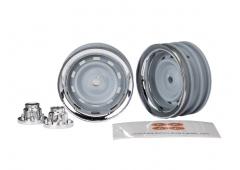 Traxxas TRX8165 Wielen, 1.9" , chroom (2) / middendoppen (2) / sticker (vereist 8255A verlengde stee