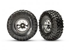 Traxxas TRX8184 Banden en wielen, gemonteerd, gelijmd (2,2" klassieke chromen wielen, Canyon Trail 5