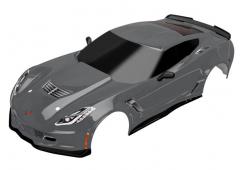 Traxxas TRX8386A Body Chevrolet Corvette Z06 Grafiet met emblemen en hardware