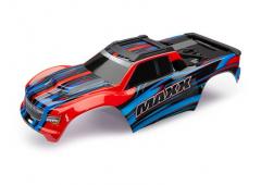 Traxxas TRX8911P Body, Maxx, Red (afbeeldingen zijn gedrukt) stickerblad