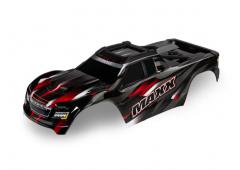 Traxxas TRX8918R Body, Maxx, rood (gelakt, stickers aangebracht) (past op Maxx met verlengd chassis