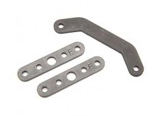 Traxxas TRX8926 Bulkhead trekstang, voor, boven (1) / onder (2) (staal)