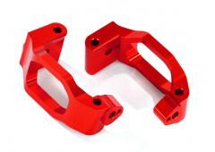 Traxxas TRX8932R Casterblokken (c-hubs), 6061-T6 aluminium (rood geanodiseerd), links en rechts /