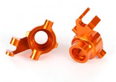 Traxxas TRX8937A Stuurblokken, 6061-T6 aluminium (oranje geanodiseerd), links en rechts