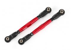 Traxxas TRX8948R Toe links, voorzijde (TUBES rood geanodiseerd, 7075-T6 aluminium, sterker dan titan