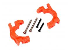 Traxxas TRX9032T Caster blokken (c-hubs), extreem zwaar, oranje (links & rechts)/ 3x32mm scharnierpe