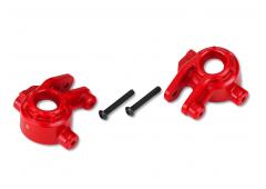 Traxxas TRX9037R Stuurblokken, extreem zwaar, rood (links & rechts)/3x20mm BCS (2) (voor gebruik met