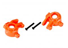 Traxxas TRX9037T Stuurblokken, extreem zwaar, oranje (links & rechts)/3x20mm BCS (2) (voor gebruik m