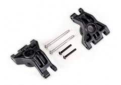 Traxxas TRX9050 Dragers, fusee, achter, extreem zwaar, zwart (links & rechts)/ 3x41mm scharnierpenne