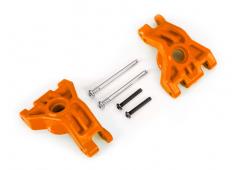 Traxxas TRX9050T Dragers, fusee, achter, extreem zwaar, oranje (links & rechts)/ 3x41mm scharnierpen