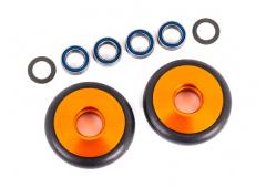 Traxxas TRX9461A Wielen, wheelie bar, 6061-T6 aluminium (oranje geanodiseerd) (2)/ 5x8x2.5mm kogella