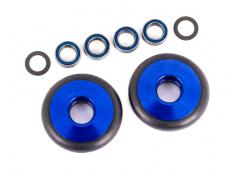 Traxxas TRX9461X Wielen, wheelie bar, 6061-T6 aluminium (blauw geanodiseerd) (2)/ 5x8x2.5mm kogellag