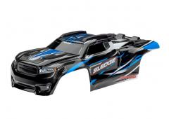 Traxxas TRX9511A Body, sledge, blauw / raam, grille, stickervel voor lichten (gemonteerd met bodyste