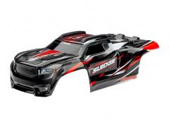 Traxxas TRX9511R Body, sledge, rood / raam, grille, stickervel voor lichten (gemonteerd met bodysteu