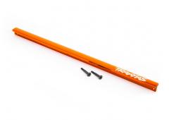 Traxxas TRX9523T Chassisbeugel (T-Bar), 6061-T6 aluminium (oranje geanodiseerd)/ 3x16 RVS (2)