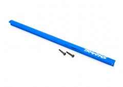 Traxxas TRX9523X Chassisbeugel (T-Bar), 6061-T6 aluminium (blauw geanodiseerd)/ 3x16 RVS (2)