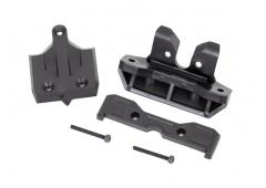 Traxxas TRX9536 Bumper, achter/ skidplate, achter/ trekstangbevestiging, achter/ 3x25 CS (2)