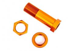 Traxxas TRX9545T Servo saver staander + moer aluminium oranje geanodiseerd