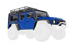 Traxxas TRX9712-BLUE Body, Land Rover Defender, compleet, blauw (inclusief grille, zijspiegels, deur