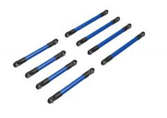 Traxxas TRX9749-BLUE Set ophangstangen, 6061-T6 aluminium (blauw geanodiseerd) (inclusief 5x53 mm tr