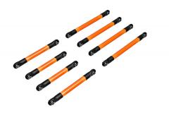 Traxxas TRX9749-ORNG Set ophangstangen, 6061-T6 aluminium (oranje-geanodiseerd) (inclusief 5x53 mm t