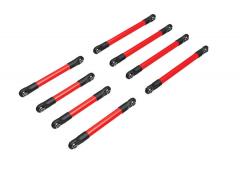 Traxxas TRX9749-RED Set ophangstangen, 6061-T6 aluminium (rood geanodiseerd) (inclusief 5x53 mm trek