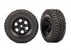 Traxxas TRX9774 Banden en wielen, gemonteerd (zwarte 1.0" wielen, BFGoodrich Mud-Terrain T/A KM3 2.2