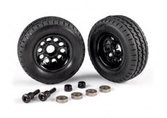 Traxxas TRX9797 Trailer wielen (2)/ banden (2)/ bevestigingsmateriaal