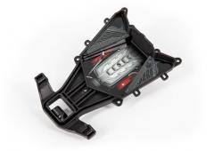 Traxxas TRX9315 Vergrendeling, body montage, achter (met motorruimte) (voor cliploze opbouwmontage) 