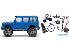 Traxxas TRX-4 Mercedes G500 4x4 Blue met LED SET Traxxas TRX-4 Mercedes G500 4x4 Blue met LED SET