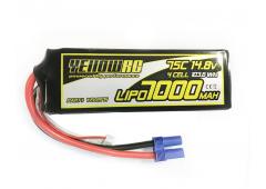 7000mAh 14,8V 4S 75C EC5, YEL2574 Yellow-RC