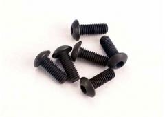 Traxxas TRX2576 Schroeven, 3x8mm bolle-kop (inbus) (6)