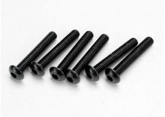 Traxxas TRX2583 Schroeven, 3x18mm bolle-kop (inbus) (6)