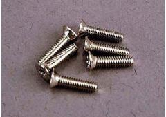 Traxxas TRX3161 Schroeven, 2x8mm verzonken (6)