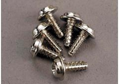 Traxxas TRX3290 Schroeven, 3x8mm kop met ring zelftappende (6)