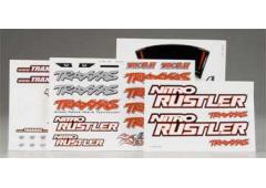 Traxxas TRX4413X Sticker vellen, Nitro Rustler